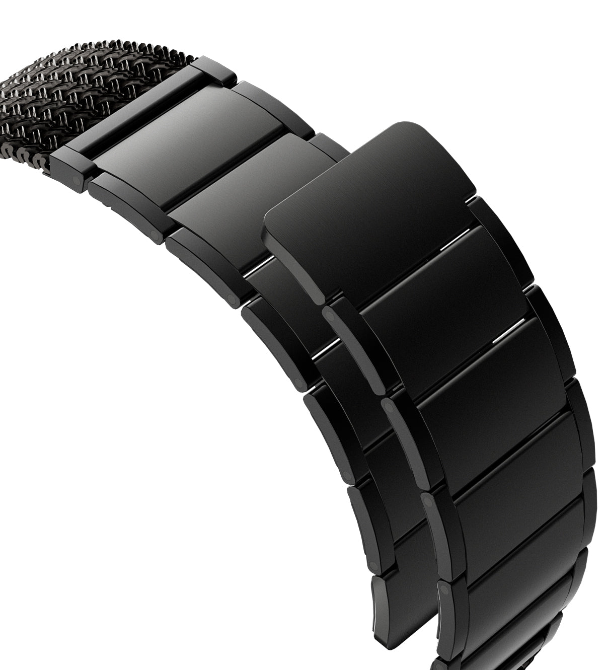 KUXIU Black Stainless Steel Magnetic Apple Watch Band
