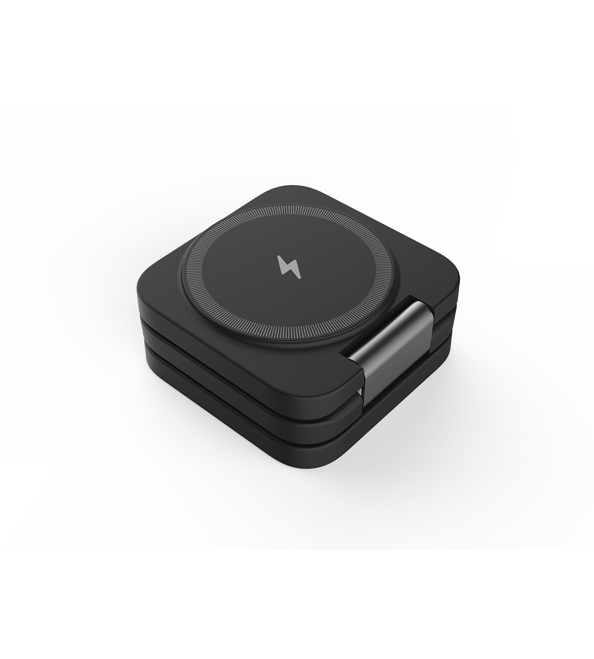 KUXIU X55 3-In-1 Foldable Magnetic Wireless Charging Station - Black
