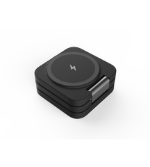 KUXIU X55 3-In-1 Foldable Magnetic Wireless Charging Station - Black