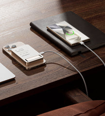 KUXIU K1 15W Fast Charging 3-in-1 MagSafe Power Bank - 5000mAh - Desert Titanium