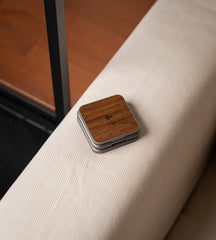 KUXIU X40Q Qi2 3-In-1 Foldable Magnetic Wireless Charging Station - Wood Grain