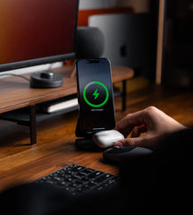 KUXIU X55 3-In-1 Foldable Magnetic Wireless Charging Station - Black